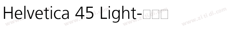 Helvetica 45 Light字体转换